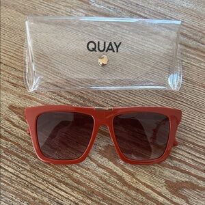 Quay Australia Bold Red Sunglasses